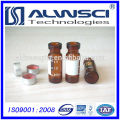 Best price 2ml amber crimp hplc vial with write on spot from OEM Manufacturer